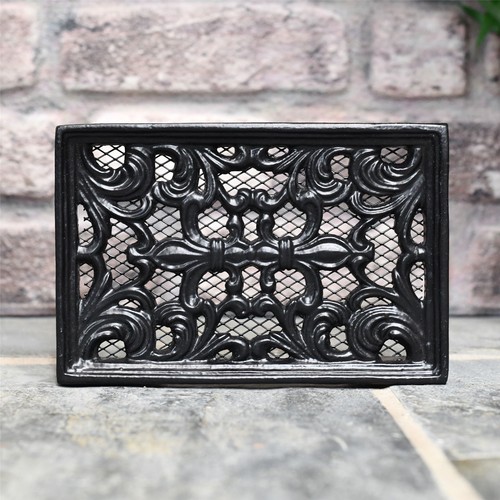 Deluxe black cast iron - cast, ornate