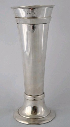 Antique large silver vase - antique,