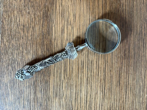 Silver magnifying glass from - silver,