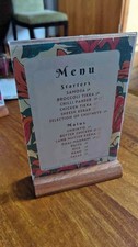 17 A5 Wooden Menu Holders