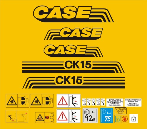 Case ck15 mini digger decal - ck15,