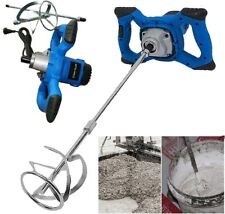 Electric Cement Paddle Mixer 2600W Portable Concrete Mortar Mixing Machine 230V