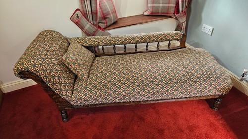 Chaise longue mahogany - chaise, antique