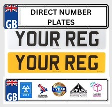 Number Plates -  Replacement Plates | 2D | 3D | 4D | 100% Road / MOT Legal