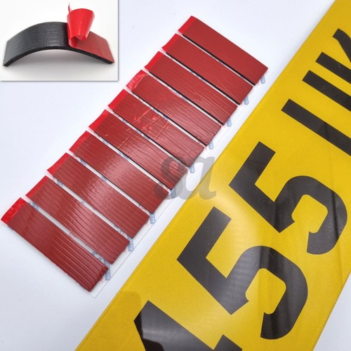 Number plate sticky pads - plate,