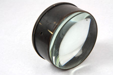 antique BRASS CONDENSER LENS -
