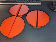 IKEA Bergripa Wardrobe/Drawer Handle,  Red/half-round, 130mm + Fitting Kit