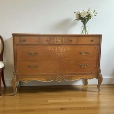 French walnut chest of drawer