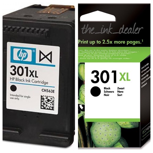 Genuine 301xl ch563e black - hp,
