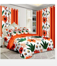 bedding sets with matching curtains. single, double and king size