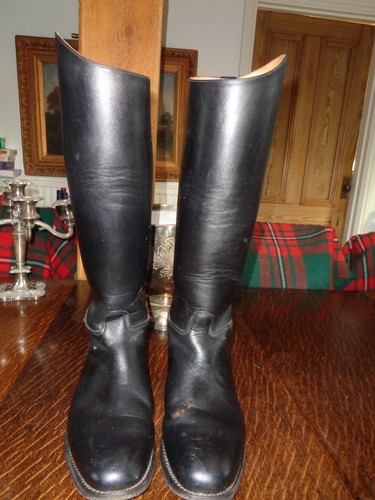 Regent black long leather - ,