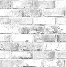 White Brick Wall with Grey
