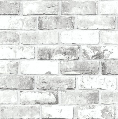 White brick wall - white, grey