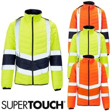 Mens Hi Vis Puffer Jacket High