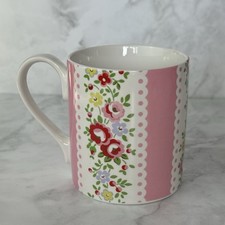 CATH KIDSTON Small Provence Rose Stripe Pink Floral Mug by Queens