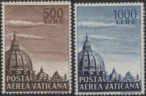 Vatican 1953 air dome of - vatican, st