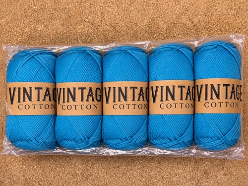 Blue vintage cotton - blue,