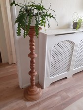 Vintage Tall Round Wooden