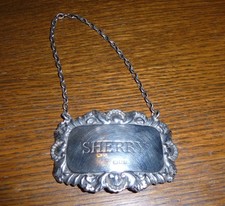 Vintage Solid Silver Sherry