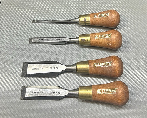 Narex butt chisels 4 piece - narex,