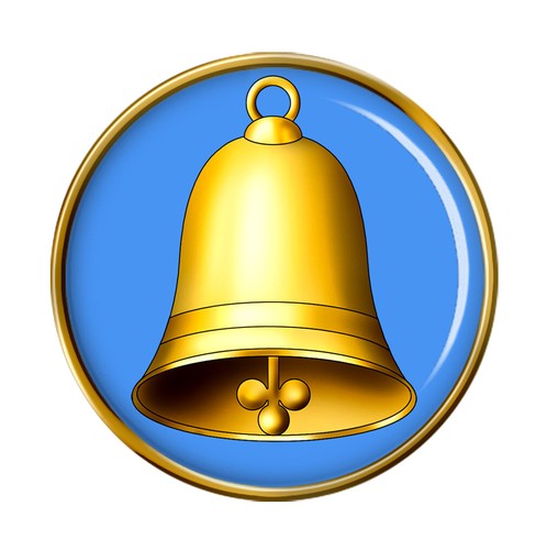 Church bell pin - pin, badge