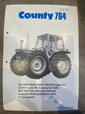 County 764 Tractor Vintage Brochure A4 1976