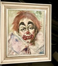 Clown Oil Painting Portrait