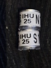 2 Racing Pigeon Rings - from Ireland, IHU N & S 25