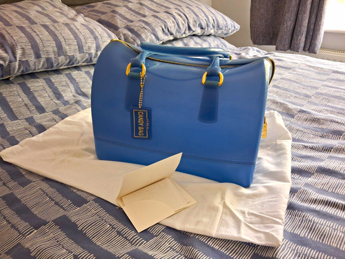 Furla candy bag blue rubber - bag,