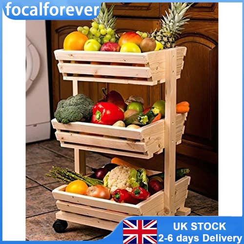Wooden tier kitchen - wooden, 3‑tier