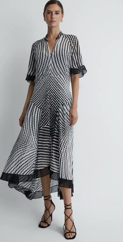 Reiss black white anaya check - reiss,