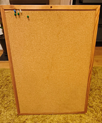 Large framed cork pin - framed,