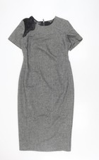 Pied A Terre Women's Grey Sheath Dress Size 14