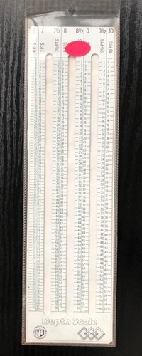 Depth scale for - scale, typography