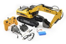 Huina RC Diecast Metal RC Excavator V4 -Smoke/Sound/Lights/23 Channel! 1580