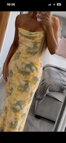 Zara strapless floral - strapless, dress