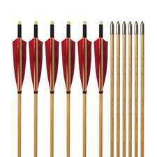 12PCS Wooden Arrows 32"