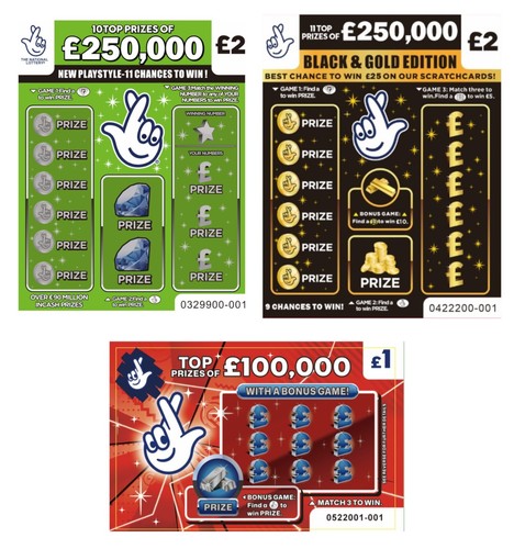 Fake lottery scratch cards - fake,
