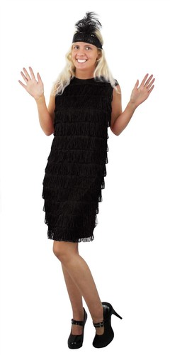 Black flapper dress 1920 - flapper, 1920's