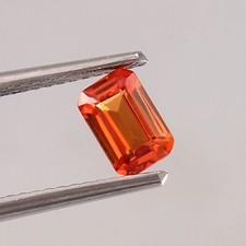 Beautifull Natural Ceylon Padparadscha Sapphire Loose Radiant Cut Gemstone 6x4MM