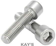 M3 (3mmØ) CAP HEAD SCREWS HEXAGON SOCKET HEAD ALLEN KEY BOLTS A2 STAINLESS STEEL