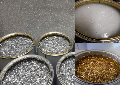 Clear glitter paint glaze - ,