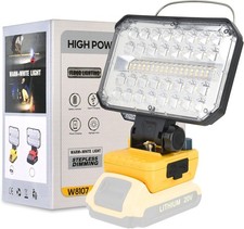 220W LED Rechargeable Cordless Work Site Flood Light Mobile Portable Camp Lamp