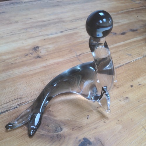 Murano art glass sea lion - glass,