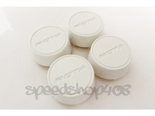 ROTA WHEELS CENTER CAPS WHITE