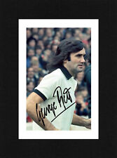 8X6 Mount GEORGE BEST Autograph Signed PHOTO Print Gift Ready To Frame FULHAM