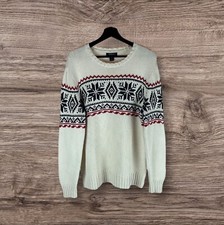 Ralph Lauren Polo Sweater Jumper Nordic Fair Isle Ivory Small Medium