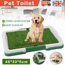 Pet Toilet Training Dog Mat Indoor Restroom Grass Potty Pad Loo Tray Pads NEW