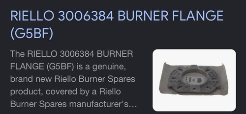 Riello 3006384 burner flange - riello,
