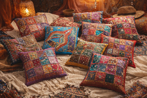 Cushion covers hippy chic - cushion,